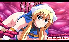 Hentai Girl Gets Brutally Attacked By Nasty Tentacles