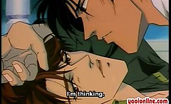 Two Hentai Gays Having Hot Kiss