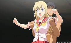 Hentai Teen Gets Gangbanged By Men In Masks