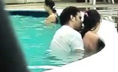 Couple Having Sex In The Pool