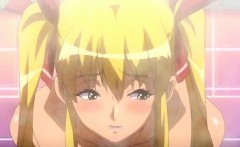 Busty Anime Lesbians Rubbing And Sharing Dick