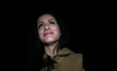 Czech Brunette Babe Fucks For Cash In Piblic