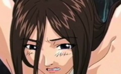 Roped Anime Gets Fingered And Hard Poked By Bandits In The O