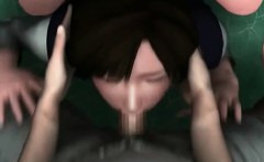 Big Boobed Hentai Babe Sucking And Riding Hard Dick