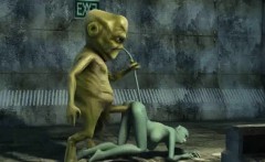 Sexy 3d Cartoon Cat Babe Gets Fucked By An Alien