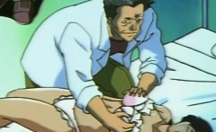 Naughty Anime Doctor Squeezed Her Patient Tits