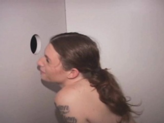 Wild Hot Brunette Sucking Dick On Her Knees At Glory Hole
