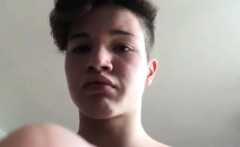 Danish 18yo Home Alone Boy - Cock=cum=dancing=banana Show