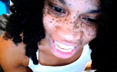 Slender Lightskin with Freckles Experimenting