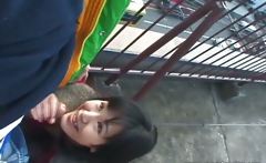 Hot Asian outdoor blowjob here