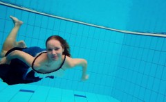 Young and hot teen Avenna in the pool