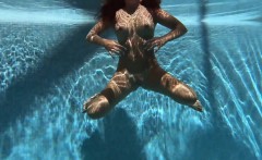 Puzan Bruhova fat teen in the pool