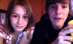 Homemade Amateur Teen Webcam Couple Having Fun On Webcam