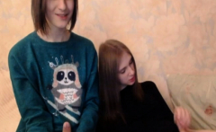 Cute Teen Trannies Giving a Hand