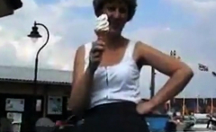 UK Sara, an ice cream in the sun