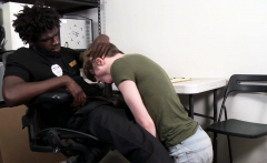 Straight teen anal fucked first time by black Officer