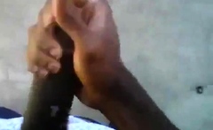 Big Black Dick cumming in Public