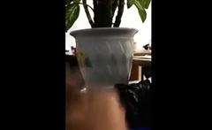 Flashing Cock To Office Cleaning Maid 1