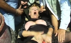 Busty Granny Group Fucked