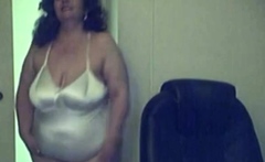 Bbw Granny In Sexy Satin Body