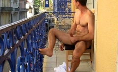 daddy on balcony