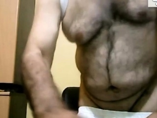 grandpa jerking off ass show
