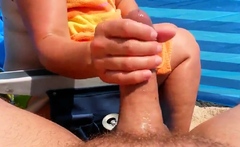 Beach Handjob