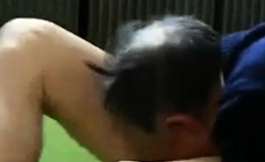 Chinese Grandpa Blowjob