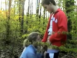 Blowjob in the woods