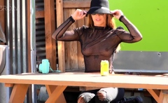 European Blonde Amateur Babe Banged In Public Pov