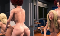 Redhead Futa Teacher And Her Student Having Anal Sex