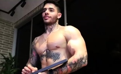 Hot Hunk Owns Latin Gay Ass to Fuck Hard