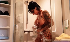 German big boobs escort tattoo milf shave pussy under shower