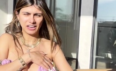 Mia Khalifa Topless Tease Video Leaked