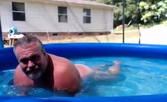 Naked Pool Dad