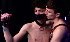 Bound Twinks Dom hottie Tyler Tanner breeds horny bound sub