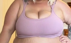 Fat bbw amateur stripping tease