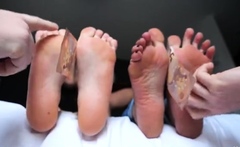 The French Way Tickling Sisterly Tickle Game Tickling Foot