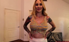 Tattooed POV stepmom fucked by stepson