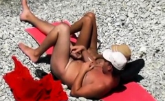Peeping at horny nudist aunt and uncle