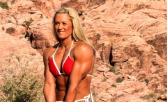 Blonde Beauty with Big Butt Masturbates Solo