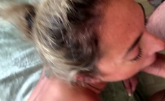Amateur Blonde Blowjob CIM