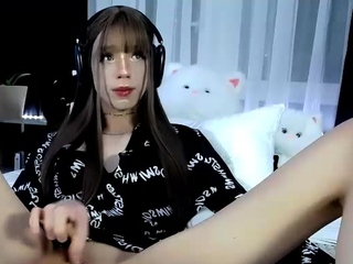 Solo webcam tranny masturbation