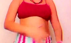 Amateur redhead shaves and masturbates