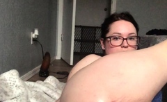 Stacked brunette goes solo toys and masturbation