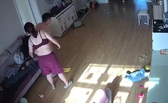 Amateur couple on real hidden cam