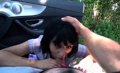 Amateur MILF blowjob cumshot