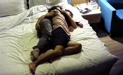 Amateur couple copulation on hidden cam