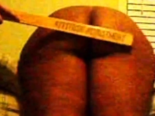 Bent over for the ruler