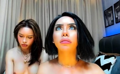 Sexy Asian Ladyboy Masturbating